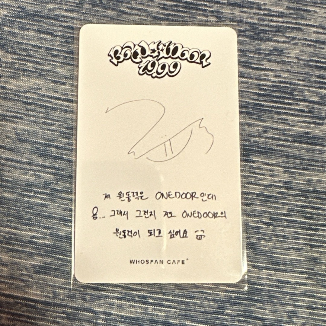 直筆サイン BOYNEXTDOOR ウナク チェキ イルコン トレカ BOYNEXTDOOR