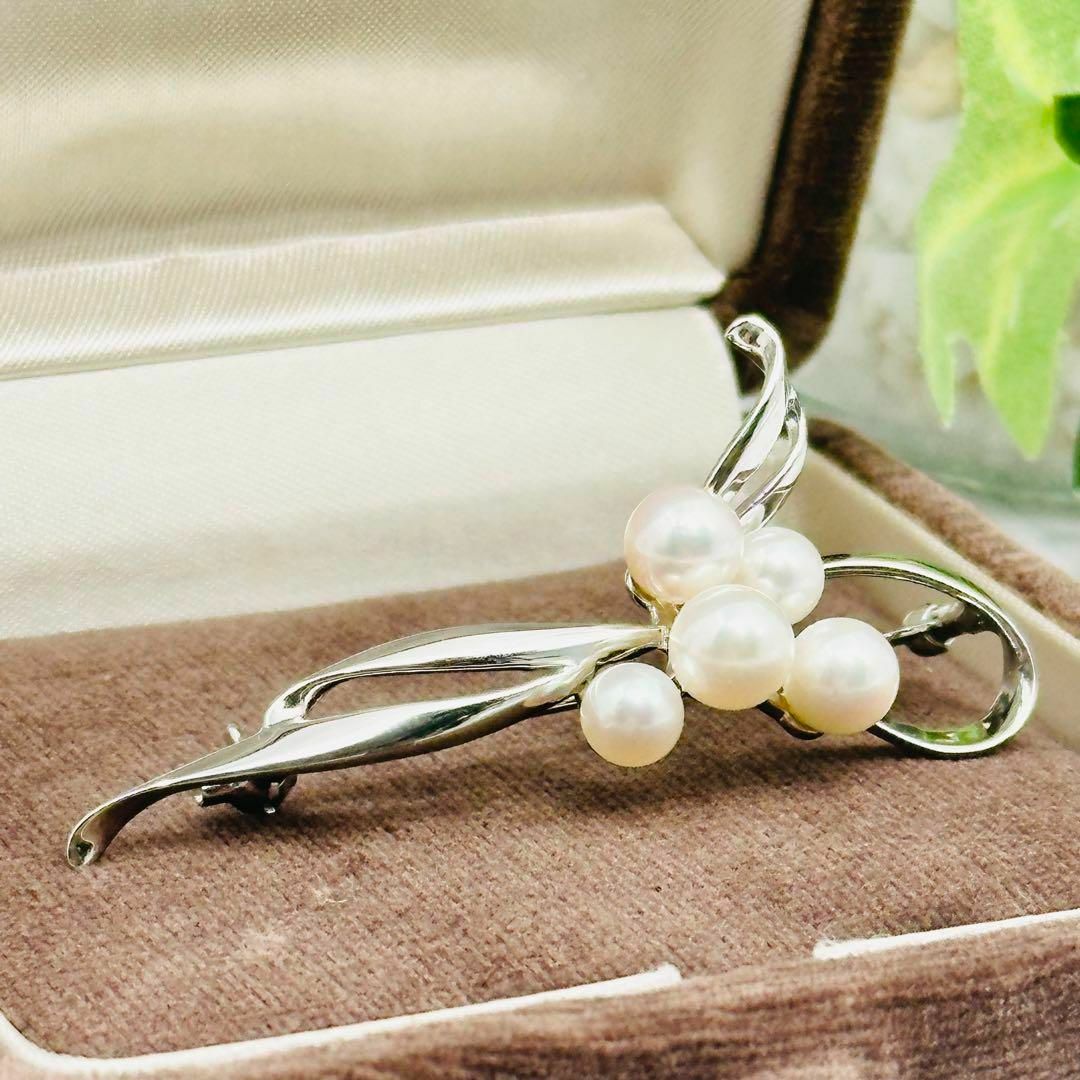 MIKIMOTO リボンモチーフ ヴィンテージ ブローチ MIKIMOTO リボン