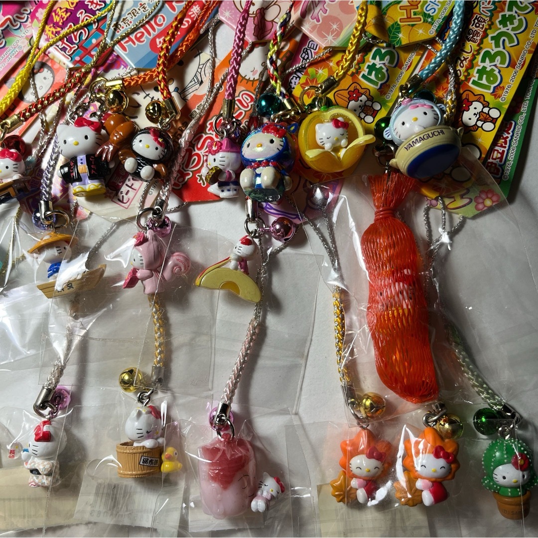 ハローキティ 根付け ストラップ 65種セット ご当地 ハローキティ ご
