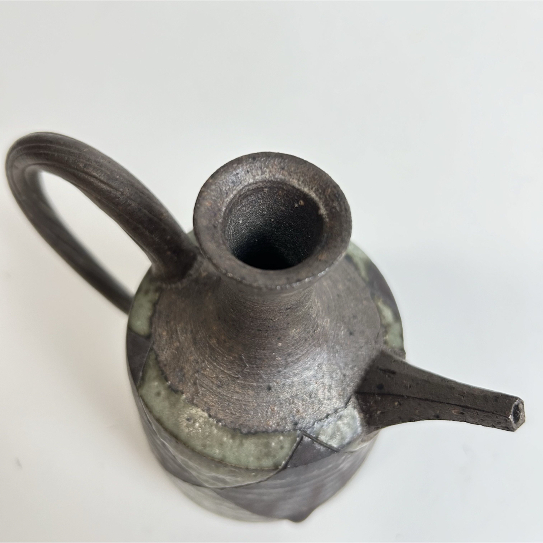 未使用保管品】波多野正典 釉彩水注 茶道具