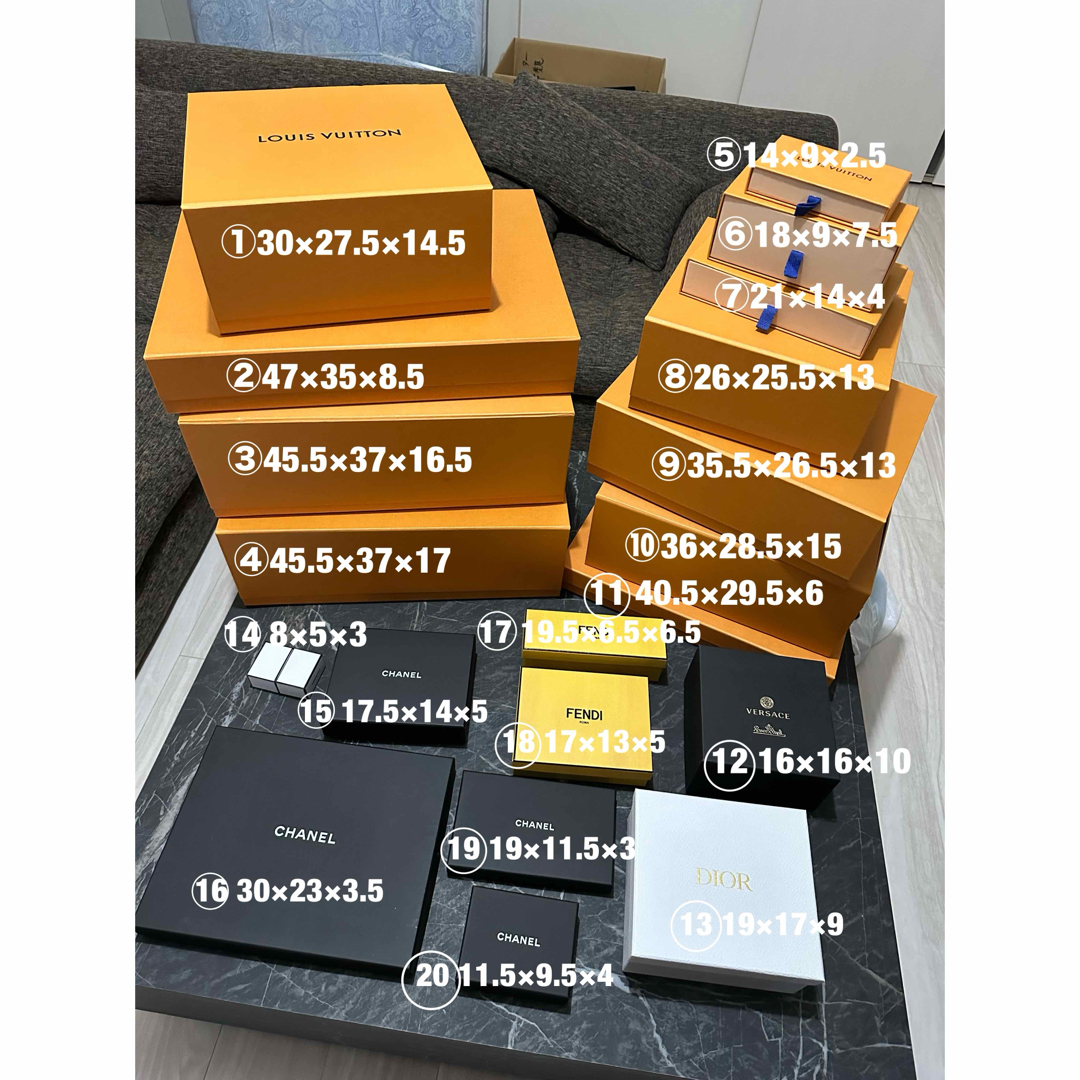 ブランド 空箱 紙袋 大量 まとめ売り LOUIS VUITTON ルイヴィトン 空箱