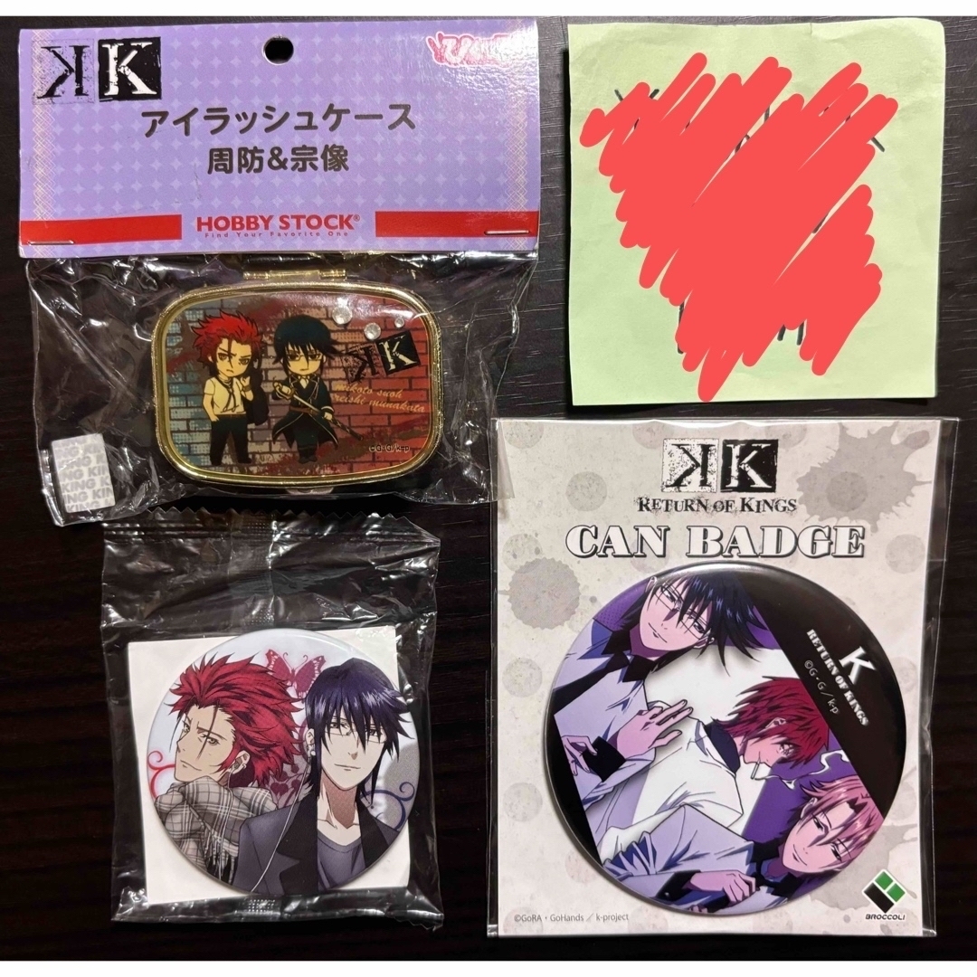 原画 缶バッジ 草薙出雲 アイドルK K SEVEN STORIES アニメ K 吠舞羅