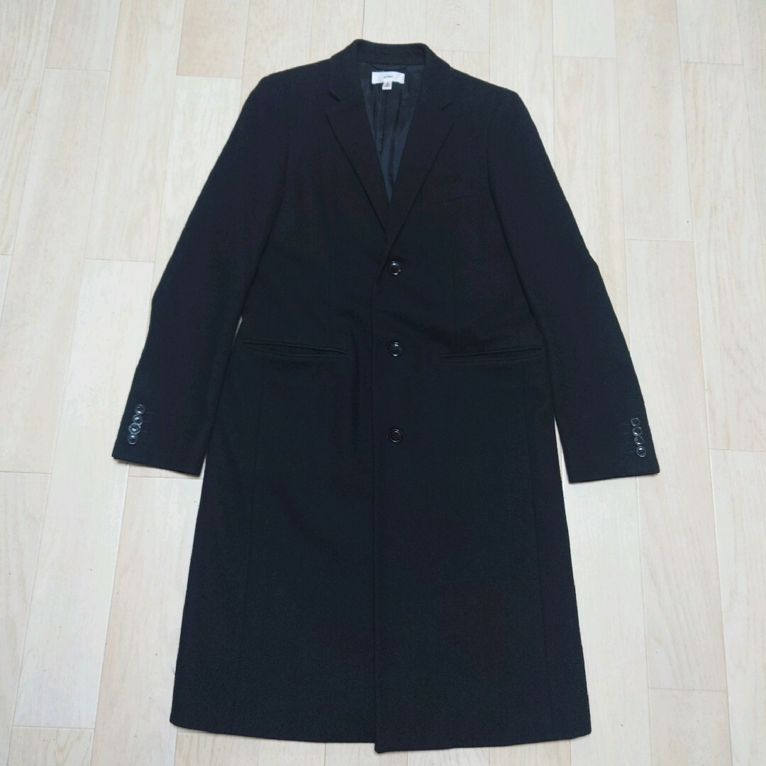 HYKE ハイク ショップコート 黒 サイズ1 ハイク チェスターコート