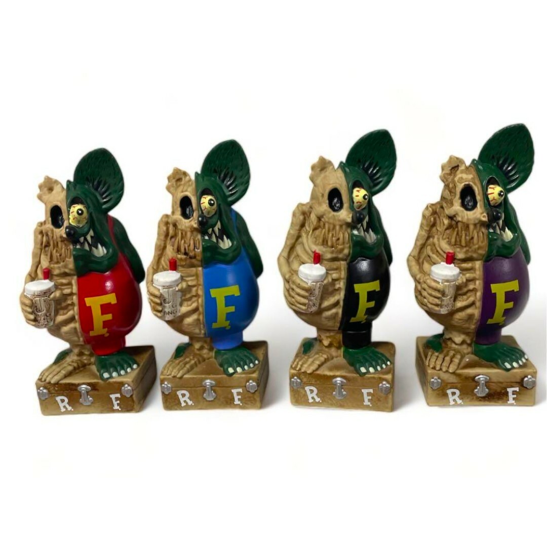 ラットフィンクボビングヘッド4体フィギュア3体セットアメリカン雑貨