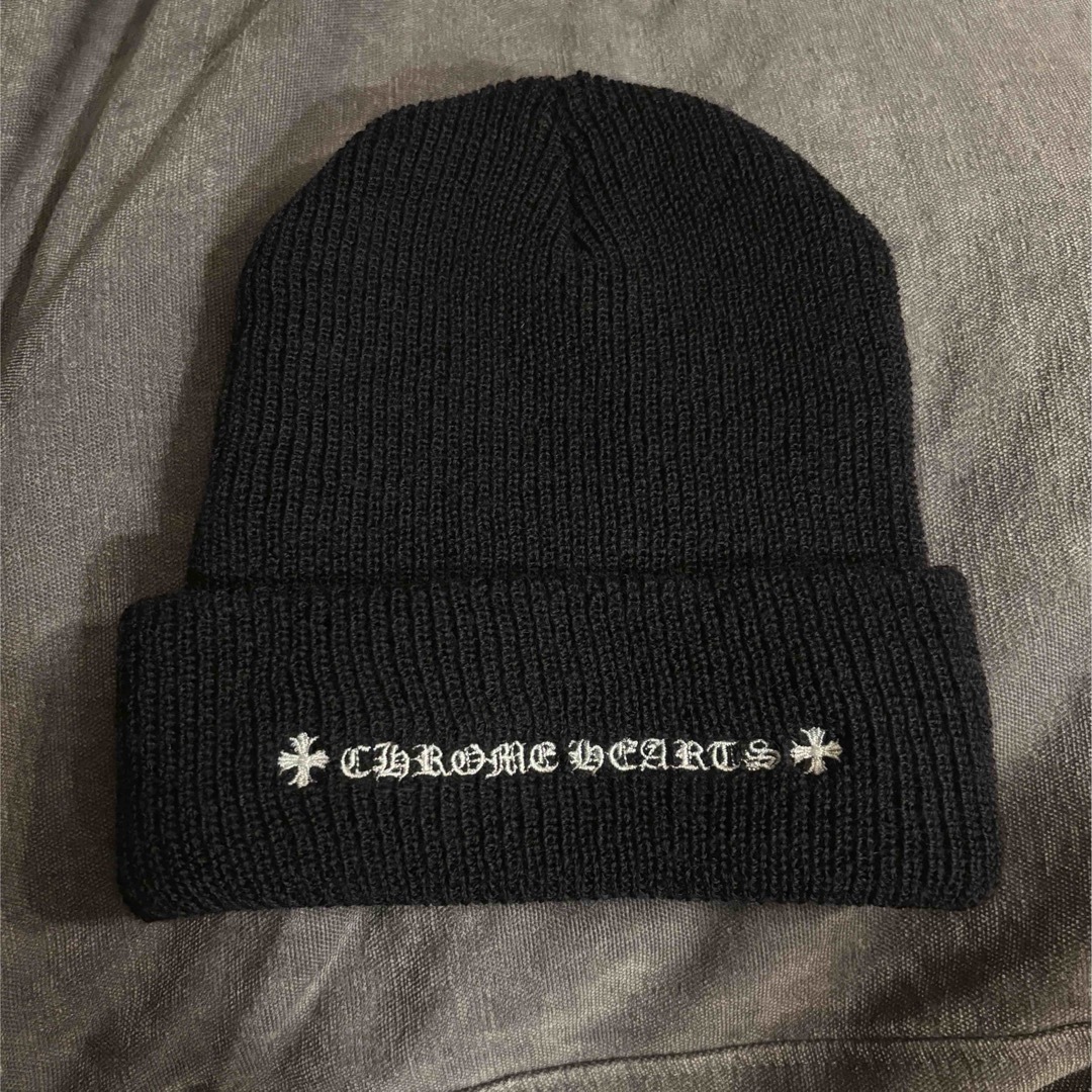 Chrome Hearts - Chrome Hearts クロムハーツ クロス ニット帽 黒の