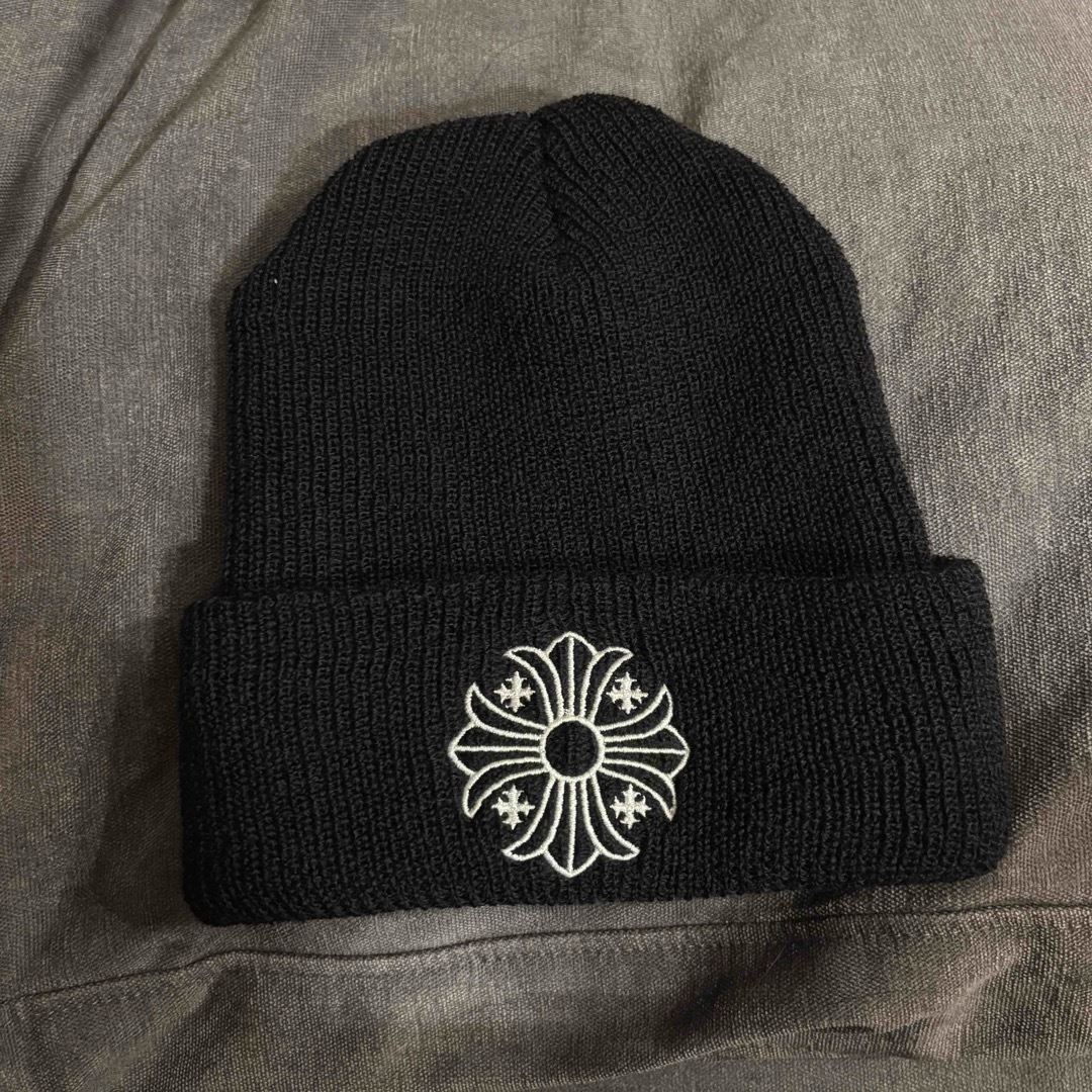 Chrome Hearts - Chrome Hearts クロムハーツ クロス ニット帽 黒の