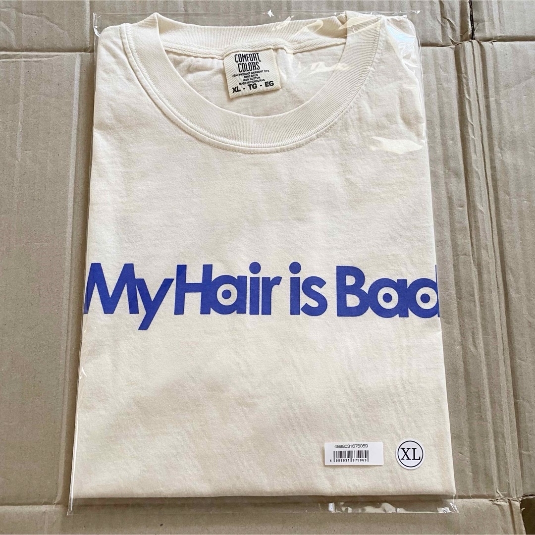 My Hair is Bad サイン入りTシャツ白L My Hair is Bad サイン入りT