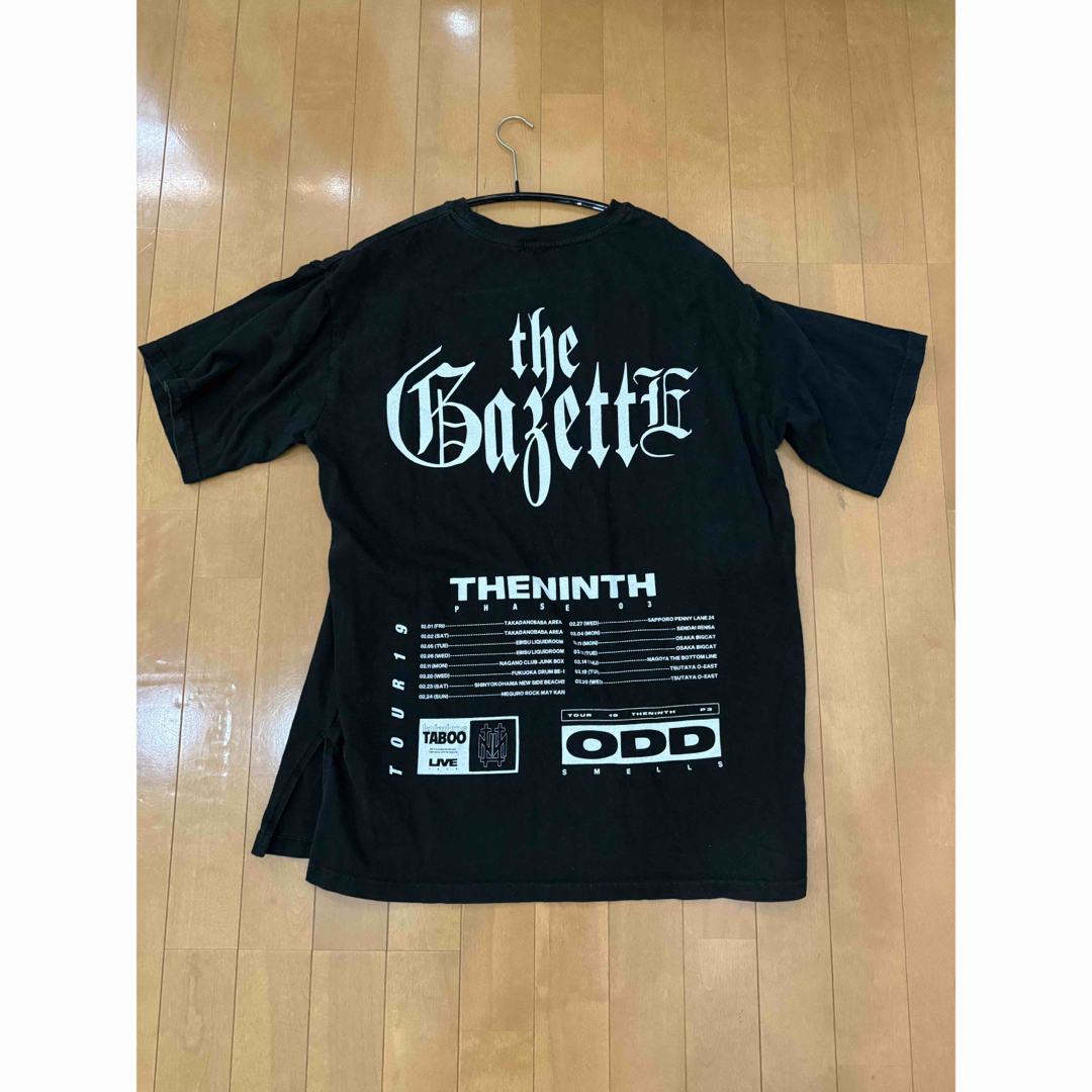 ミュージシャン the GazettE GAZ CHROME LOGO TEE / BLACK GAZ CHROME