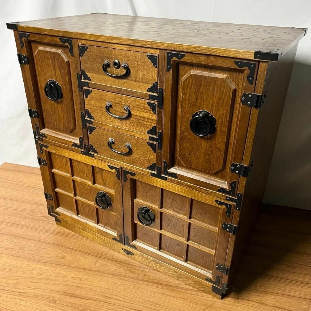 箪笥 裁縫箱 木箱 からくり 隠し引き出し 古道具 和ダンス レトロ 希少品