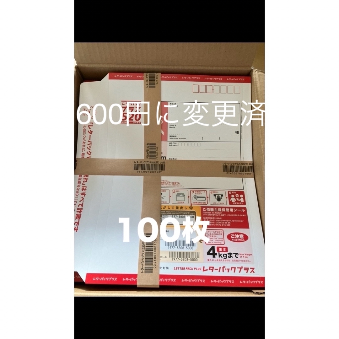 新品☆匿名配送】レターパックプラス600 30枚 レターパックプラス 600円 30