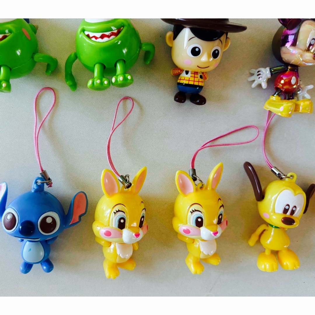 Disney - ディズニー キーホルダー 16点セット ストラップ ミッキー