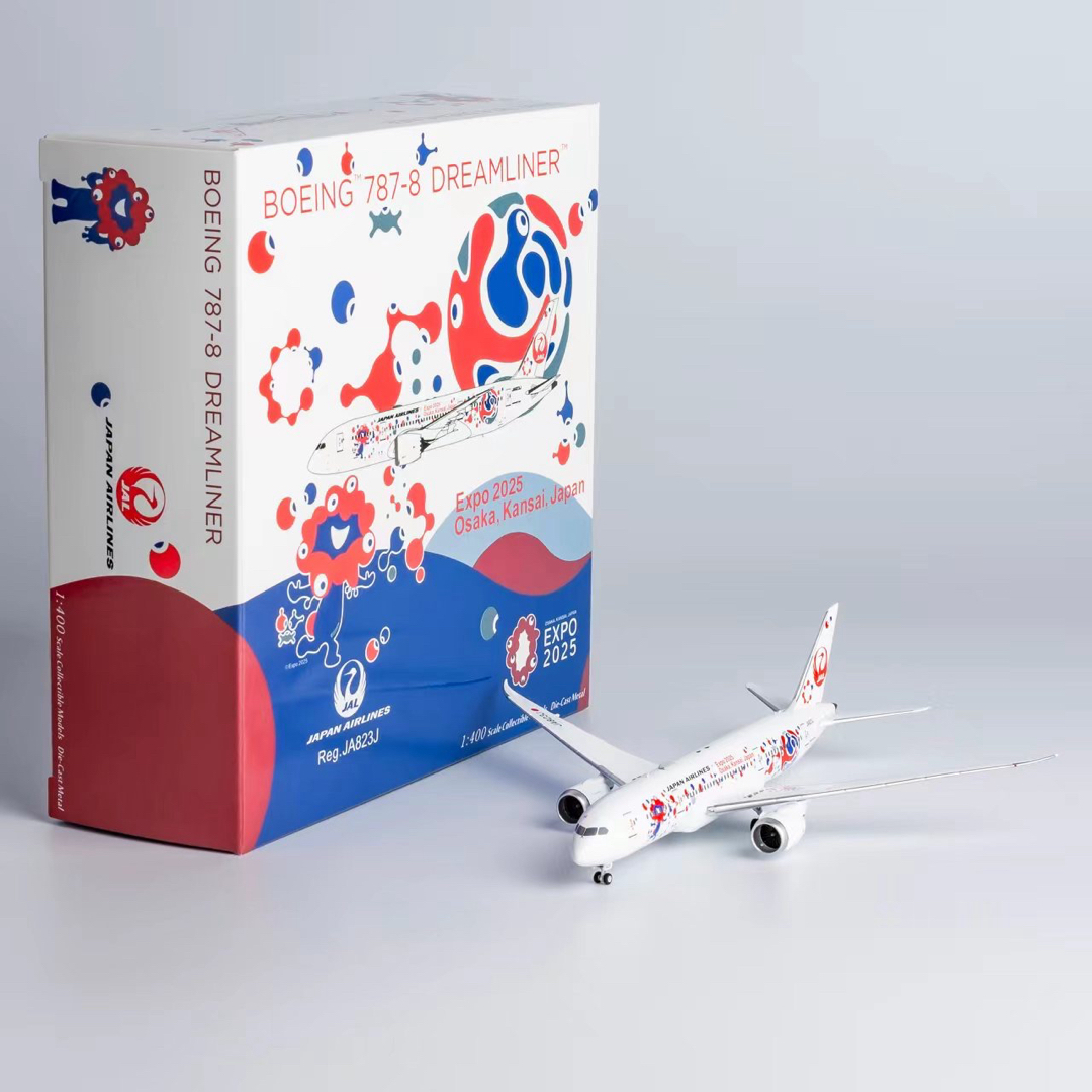 新品@JAL B787-8 2025大阪国際博覧会記念ミャクミャク特装ジェットの
