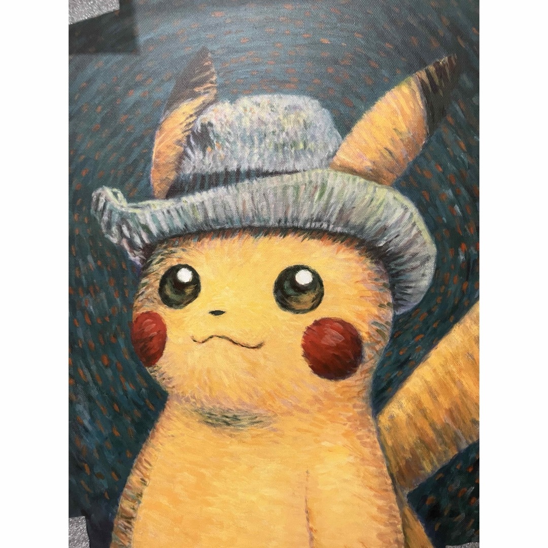 ポケモン保証書有ゴッホピカチュウ イーブイキャンバスアート バラ売り