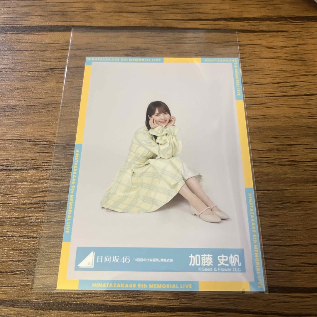 日向坂46 加藤史帆 4回目のひな誕祭生写真 直筆 日向坂