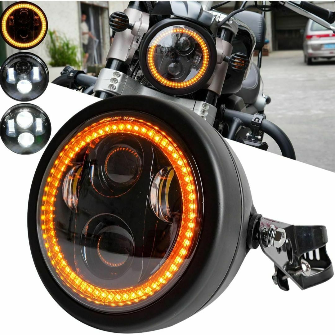 イエロー DRL ヘッドライト ハンターカブ CT125 LED 防水 防塵 【公式