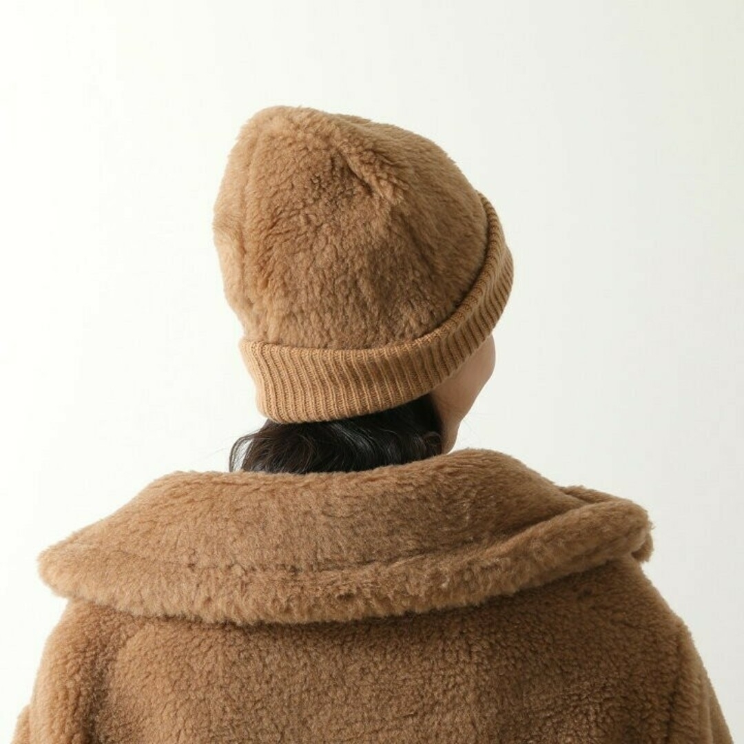 Max Mara - Max Mara テディベア ニット帽 ビーニーマックスマーラの