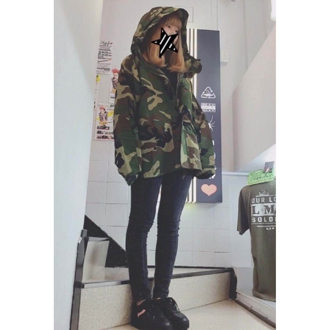 LEMONed hide 迷彩柄フード付きジャケット 販売済み Mサイズ 2025年