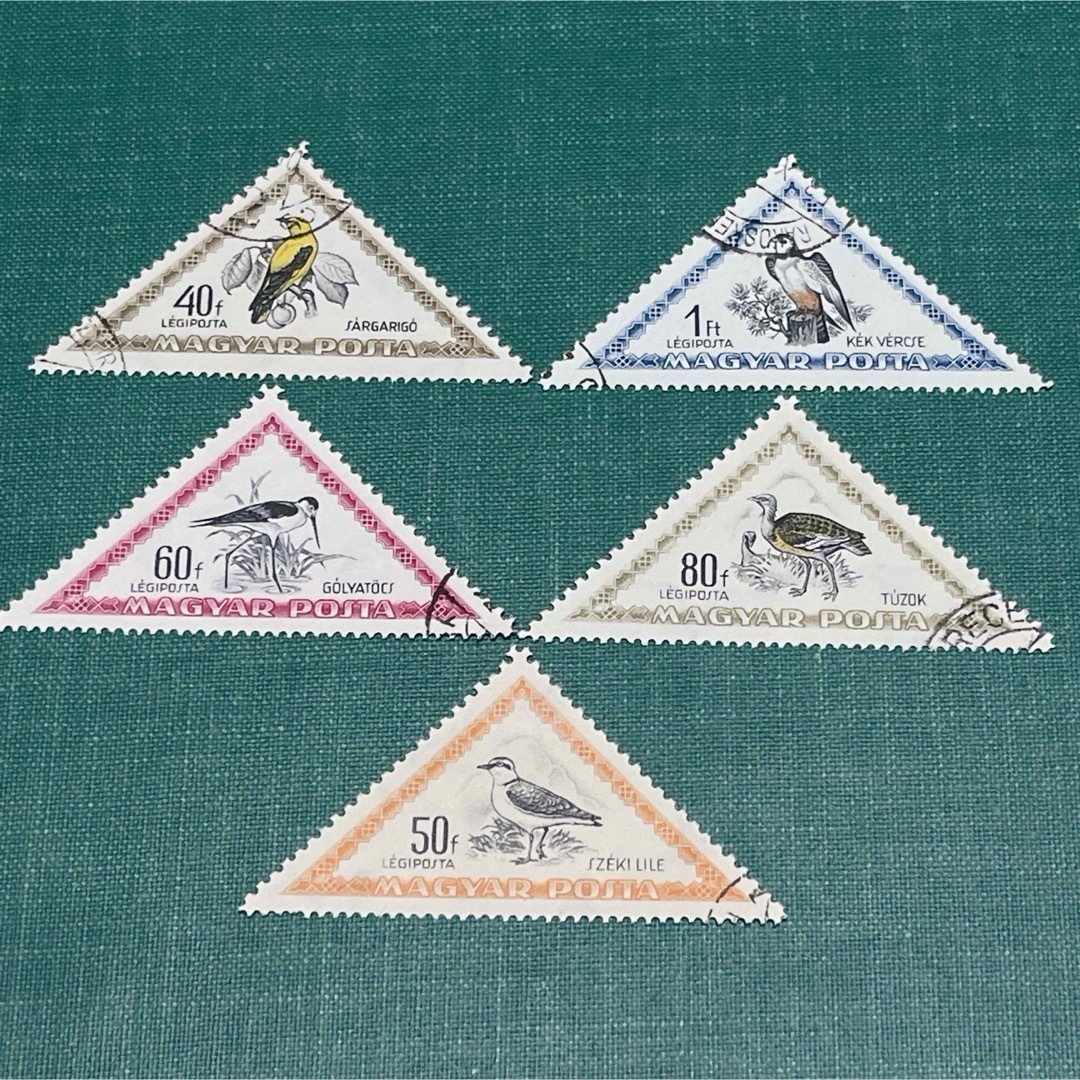 3772 外国切手 ハンガリー 1982年 鳥類保護 6種完 美しいデザイン 3772
