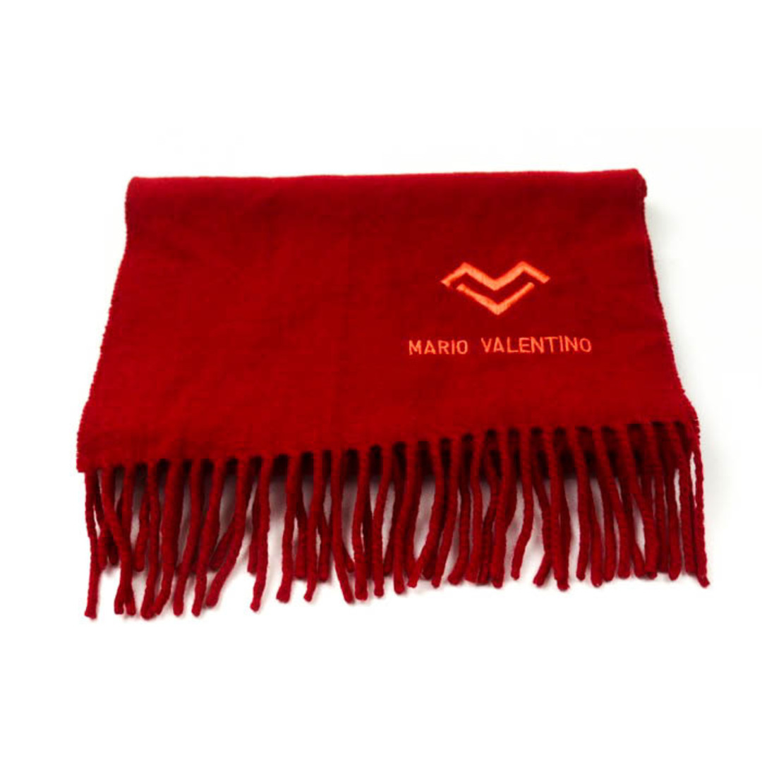 MARIO VALENTINO - マリオ・ヴァレンティノ マフラー ロゴ 刺繍 無地