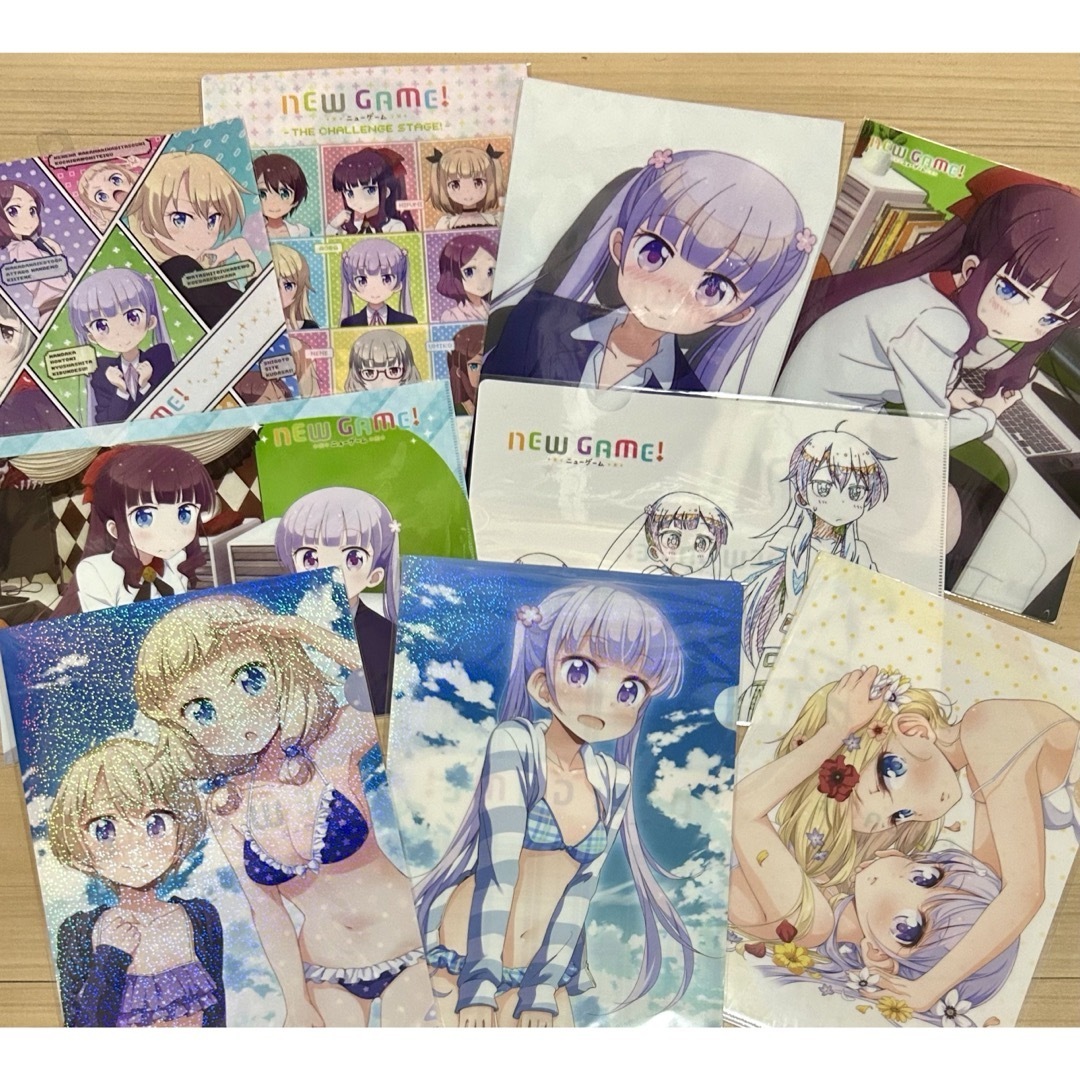 ニューゲーム クリアファイル NEW GAME 一番くじ 原画 ニューゲーム