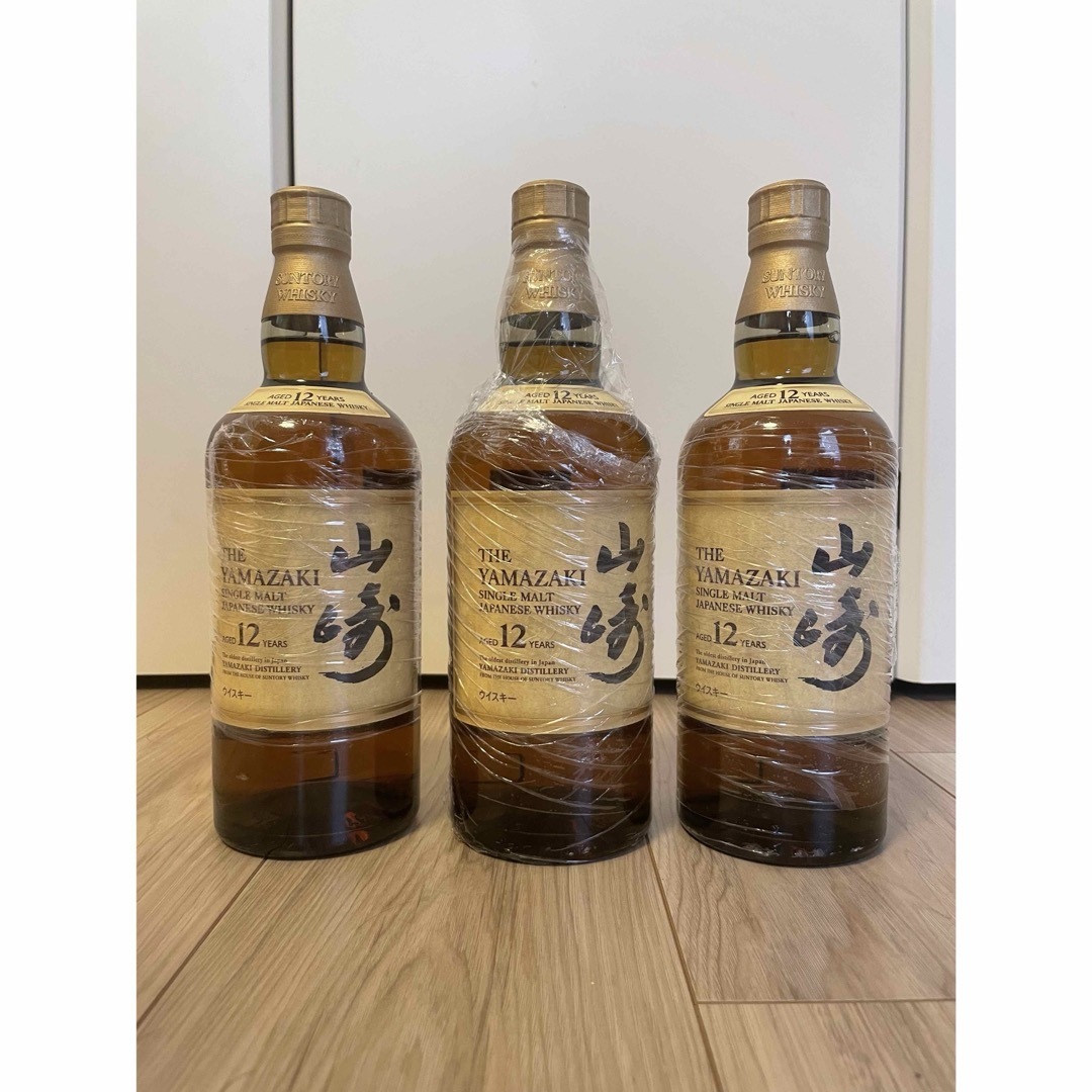 山崎12年シングルモルト700ml 新品未開封3本set サントリー山崎12年
