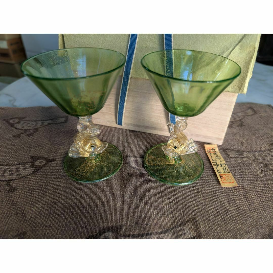 希少 ジャンニ・ヴェルサーチ サイン入 ムラーノ ガラス 1990's