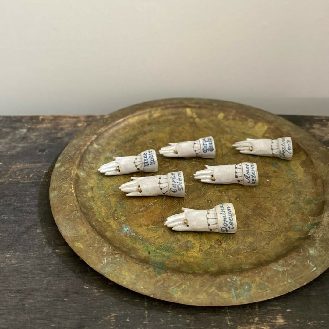arii momoyo pottery HAND BROOCHブローチ お手手ブローチ arii momoyo
