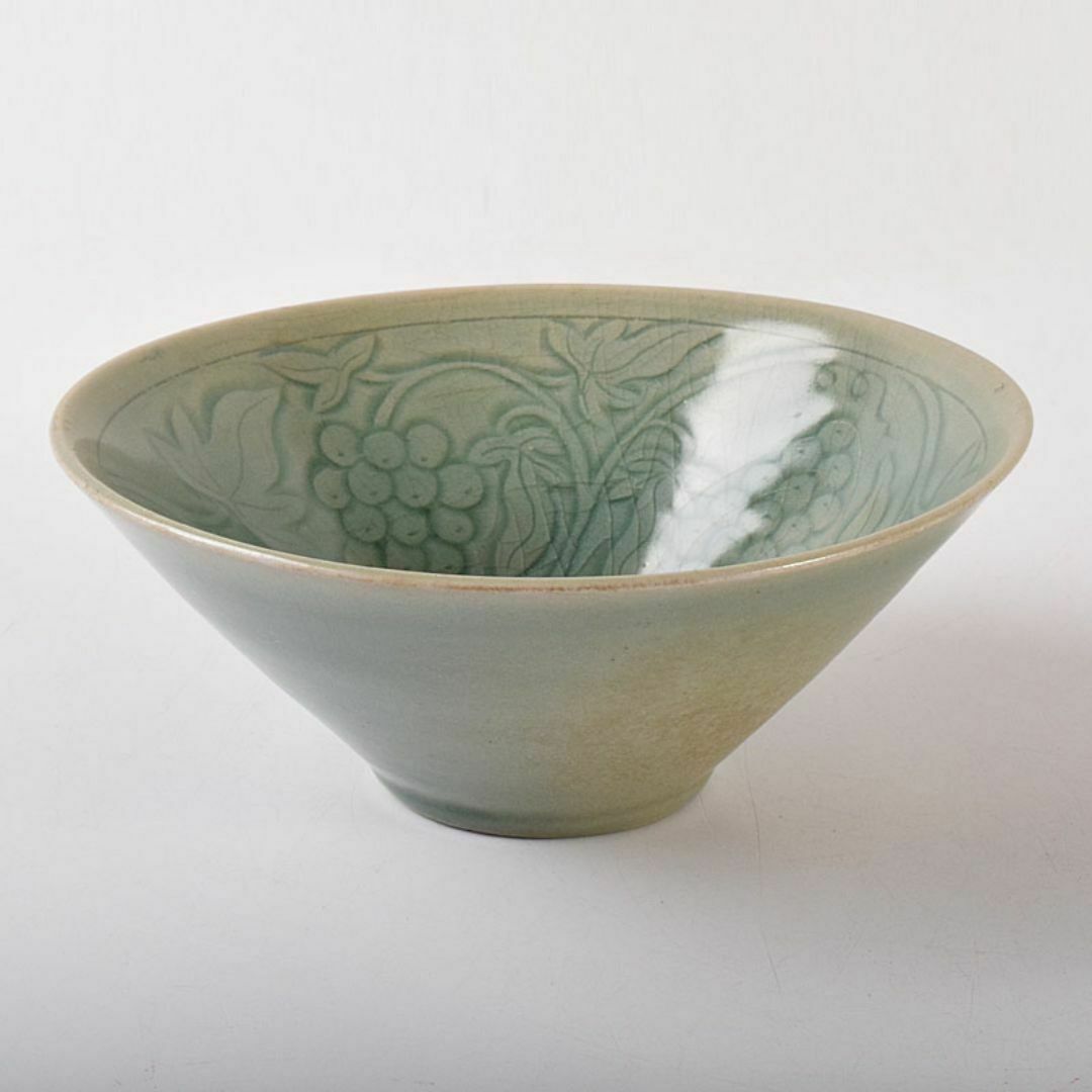 中国 龍泉窯 青磁 果実文碗 鉢 V R7814 【公式通販】