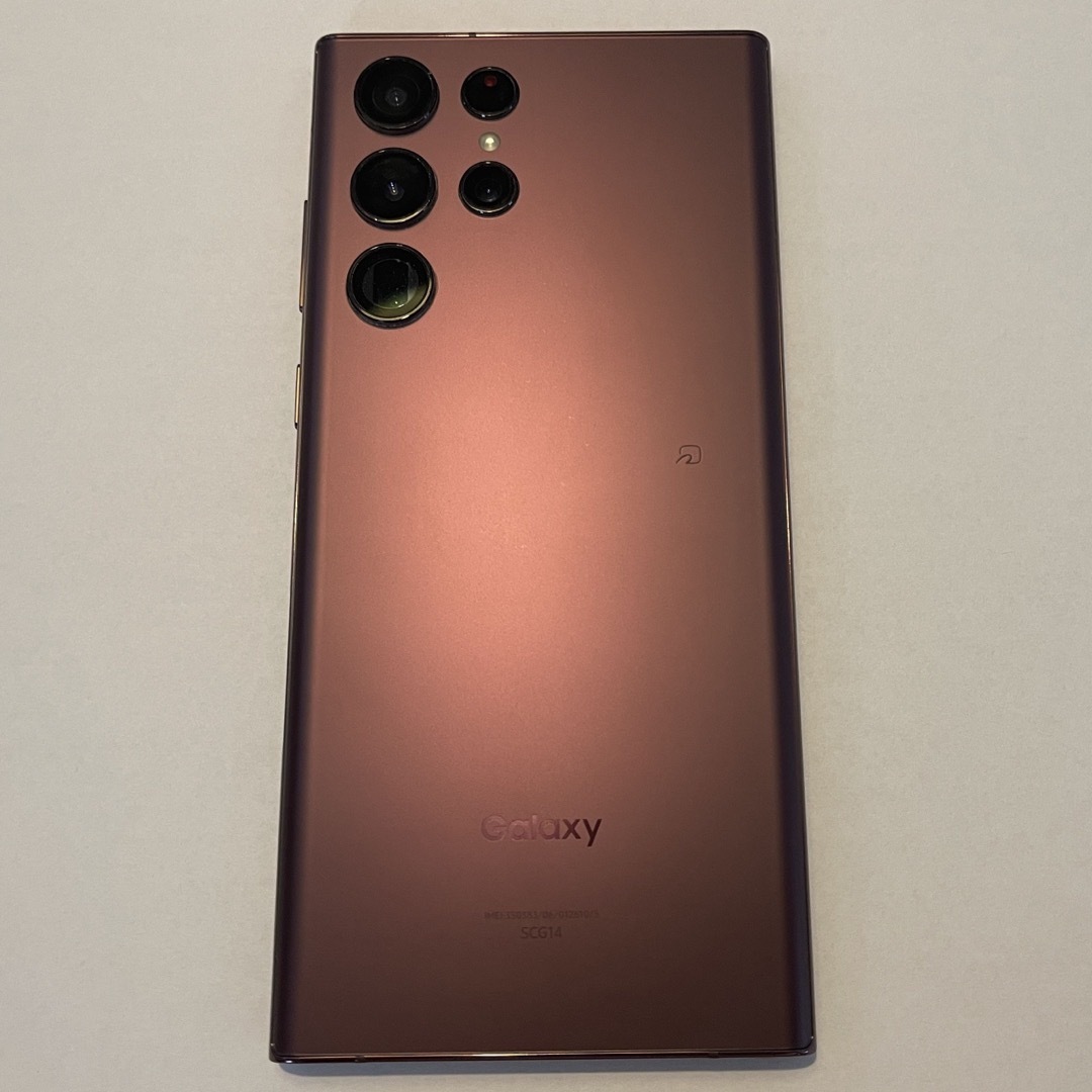 SAMSUNG Galaxy S22 Ultra SCG14 バーガンディ