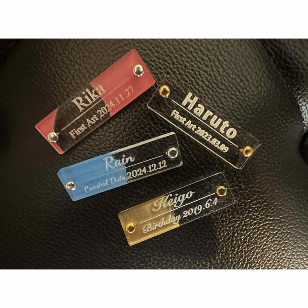 60枚木製First Art ネームプレート オーダーメイドプレートネームタグ