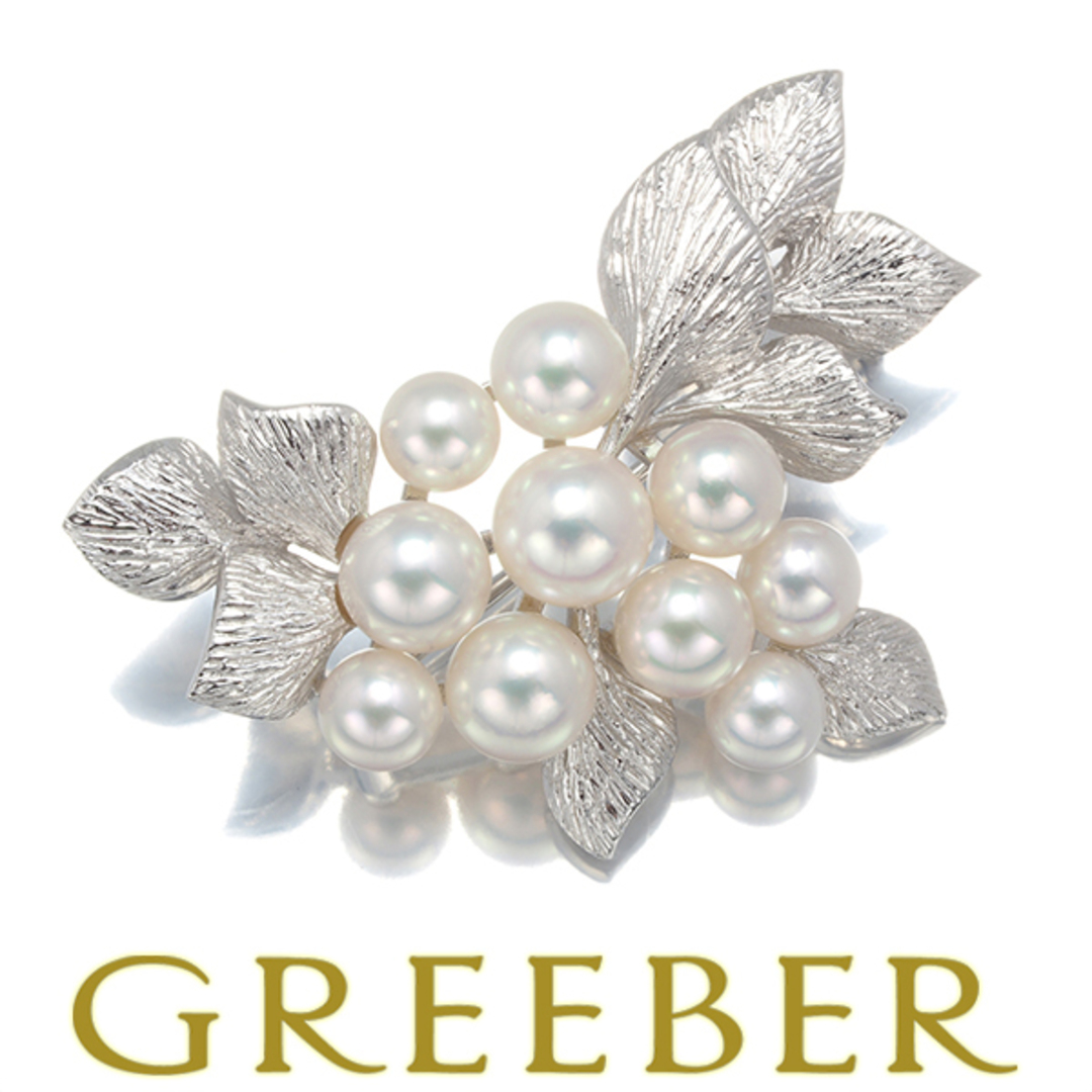 MIKIMOTO ミキモト パール サークル ブローチ アコヤパール4.4mm K18YG