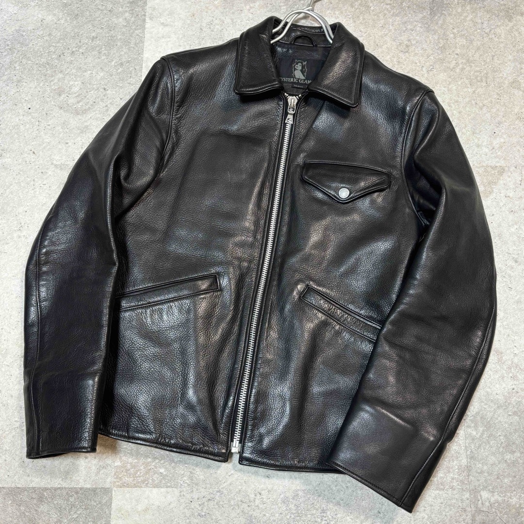 HYSTERIC GLAMOUR - ヒステリックグラマー レザー シングル ライダース