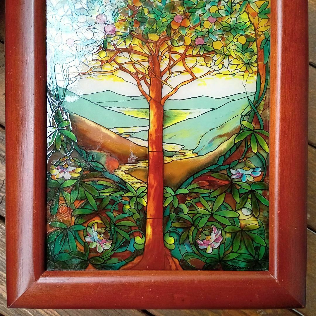 ルイスCティファニー ステンドグラス Rainbow 虹 グラスマスターズ社