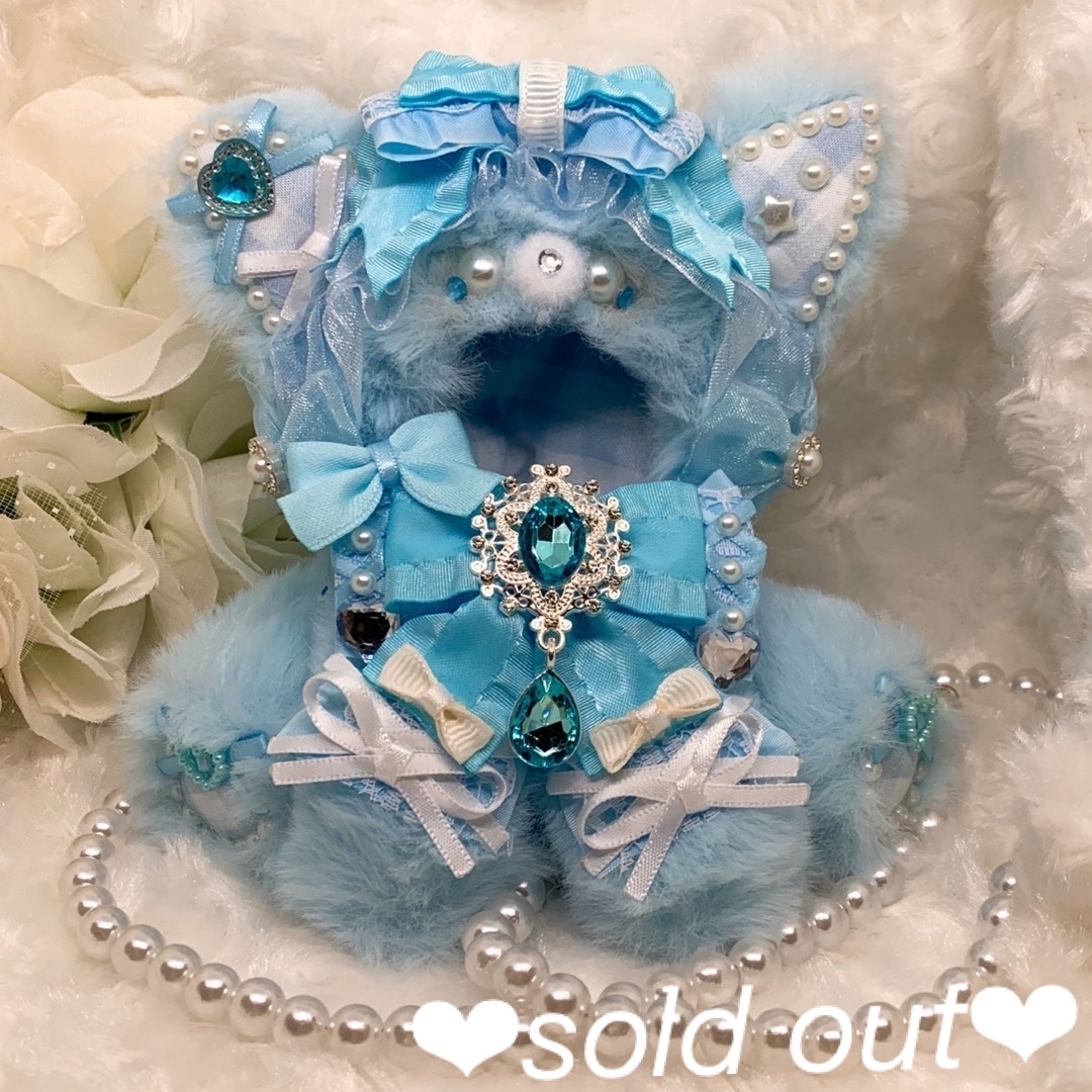 yuki様ぬい服ふわふわ 猫耳 おすわり 着ぐるみ 16cm 推しぬい にじぬい