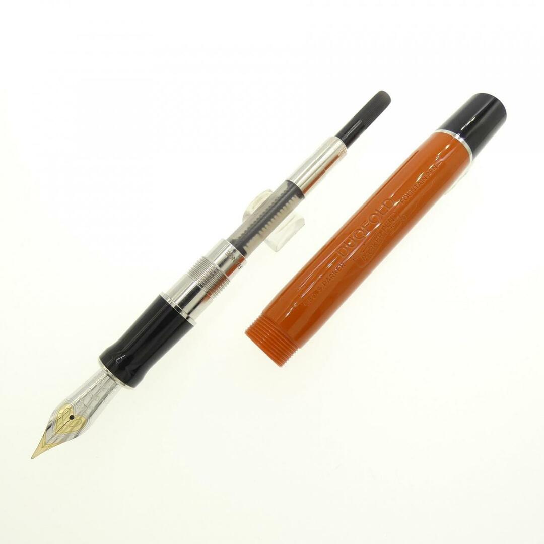 A4【used】PAKER デュオフォールドスカーレッドタナガー 万年筆スタンド