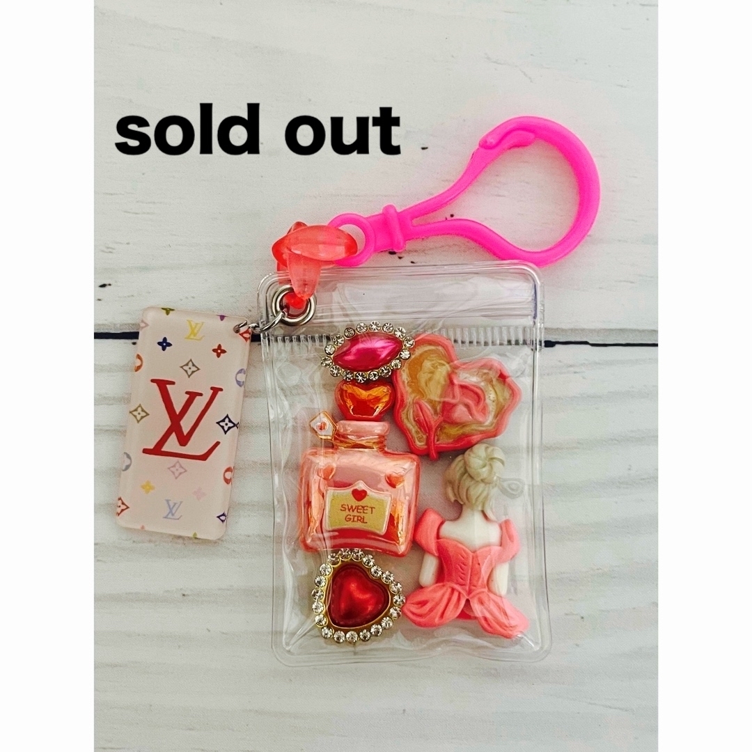 ガチャ詰めポーチ風♡キャンディバックキーホルダーハートクッキー