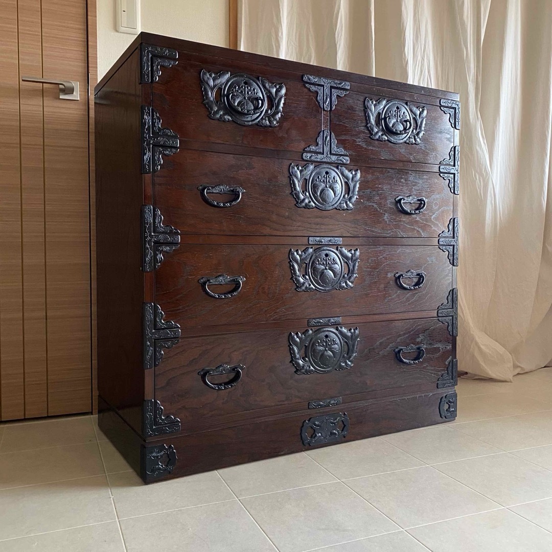 南部箪笥 アンティーク ビンテージ家具 昭和レトロ 民芸家具 マルイ