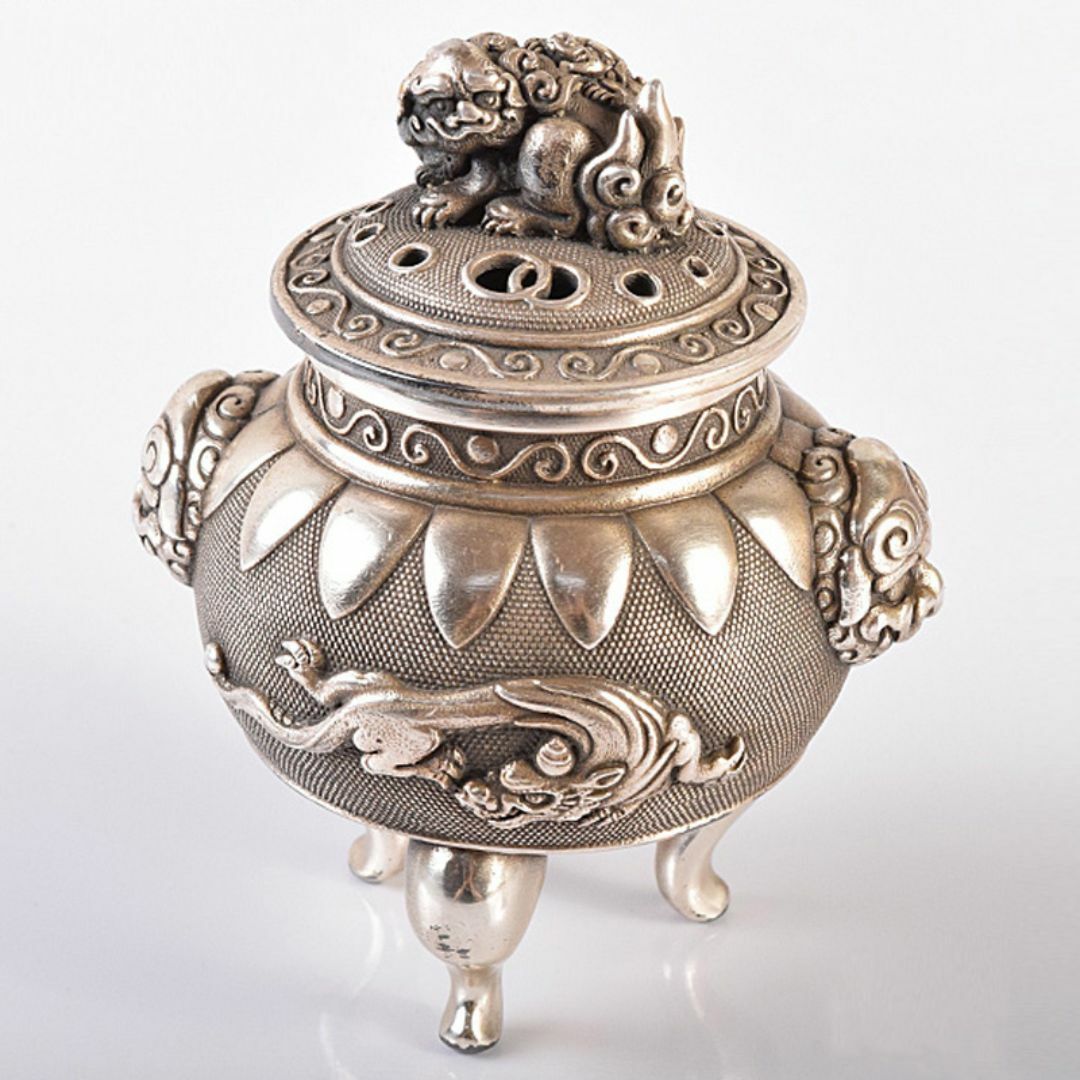 平安 秦蔵六造 青銅一枝瓶 鶴首瓶 共箱 D R7766 【公式通販】