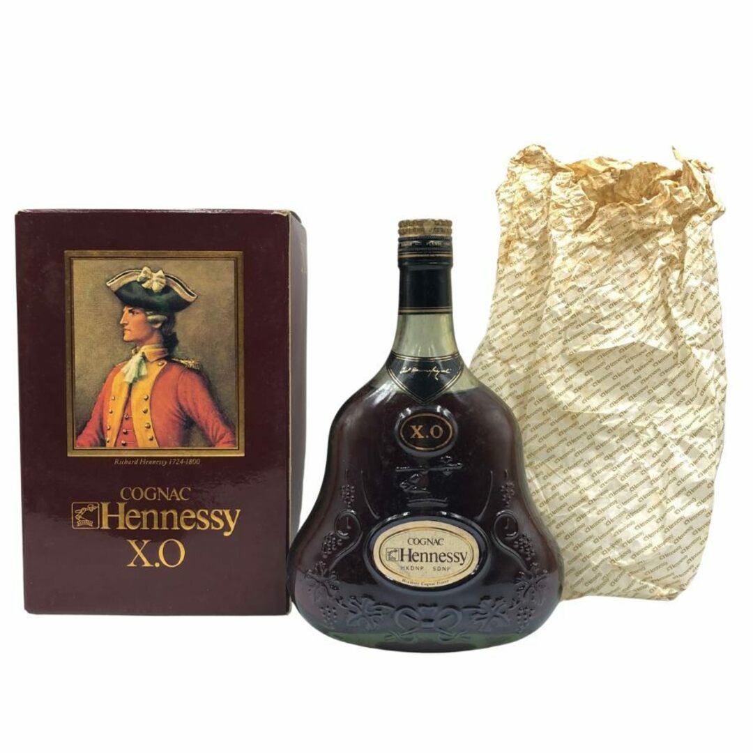 189/未開栓!!Hennessy ヘネシー XO グリーンボトル 金キャップ 箱付