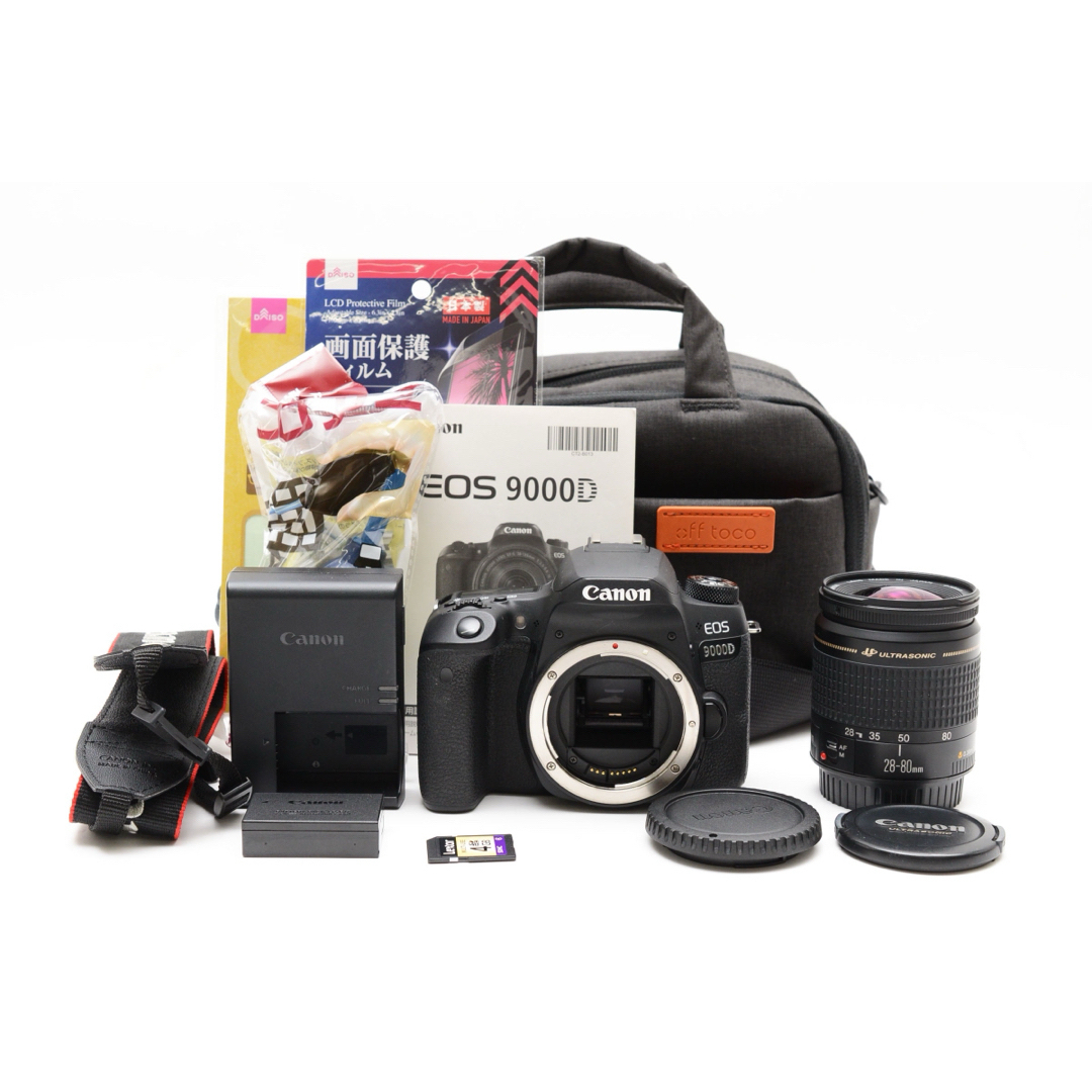 Wi-Fi/動画/保証/一眼レフカメラ Canon EOS 9000D望遠セット