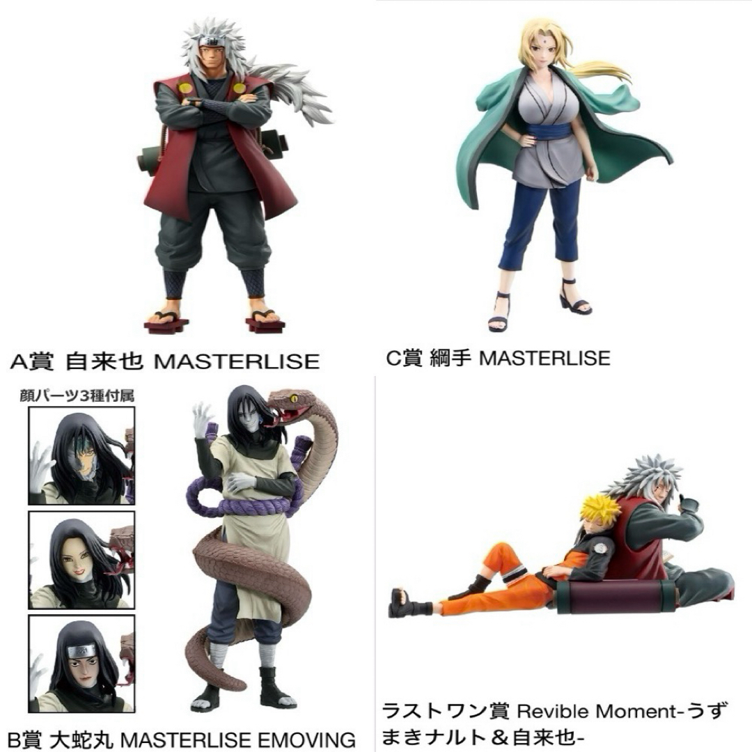 ナルト1番くじフィギュアコンプリート5点セット【ラストワン含む】