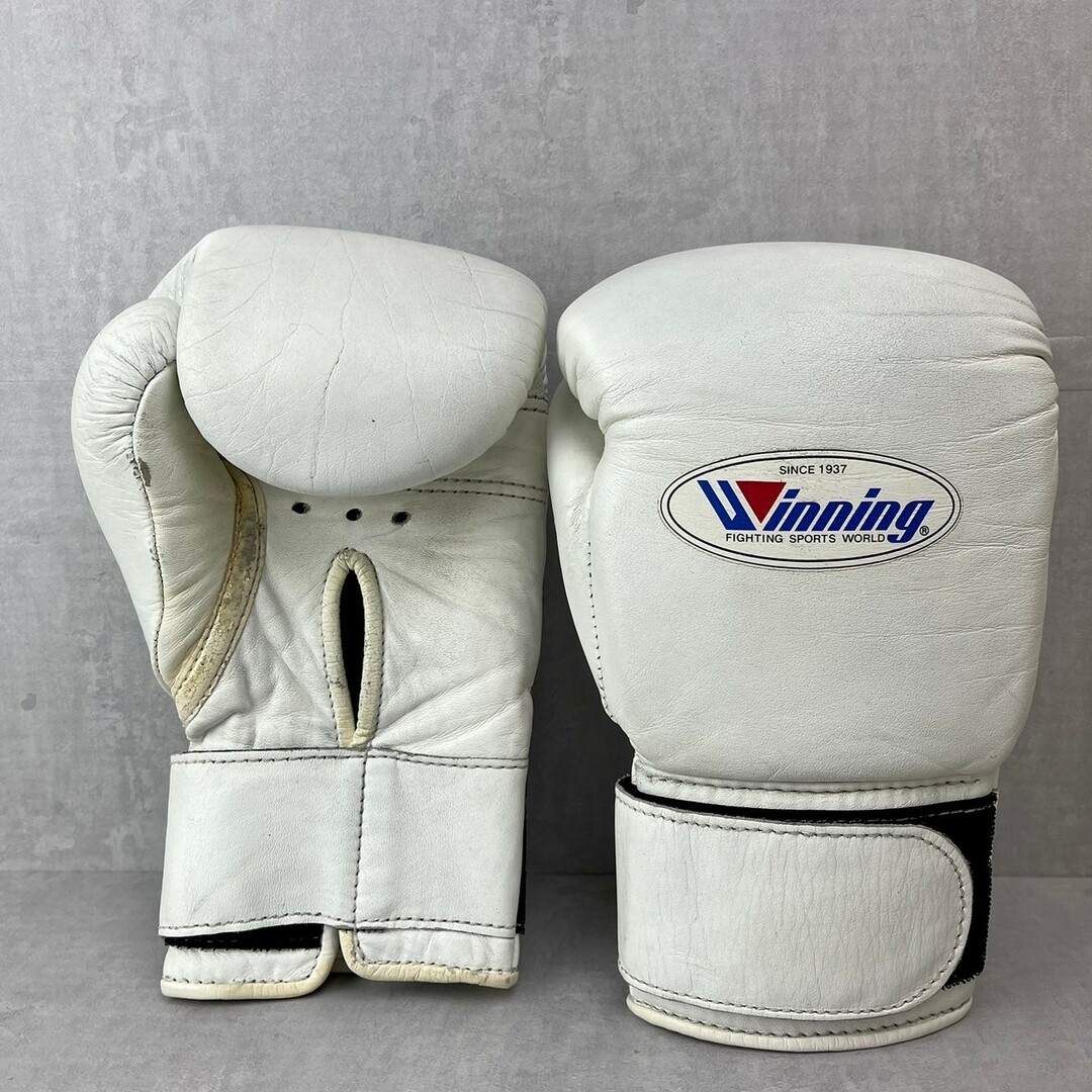 Winning ボクシンググローブ 8oz ホワイト 値段交渉可 Winning