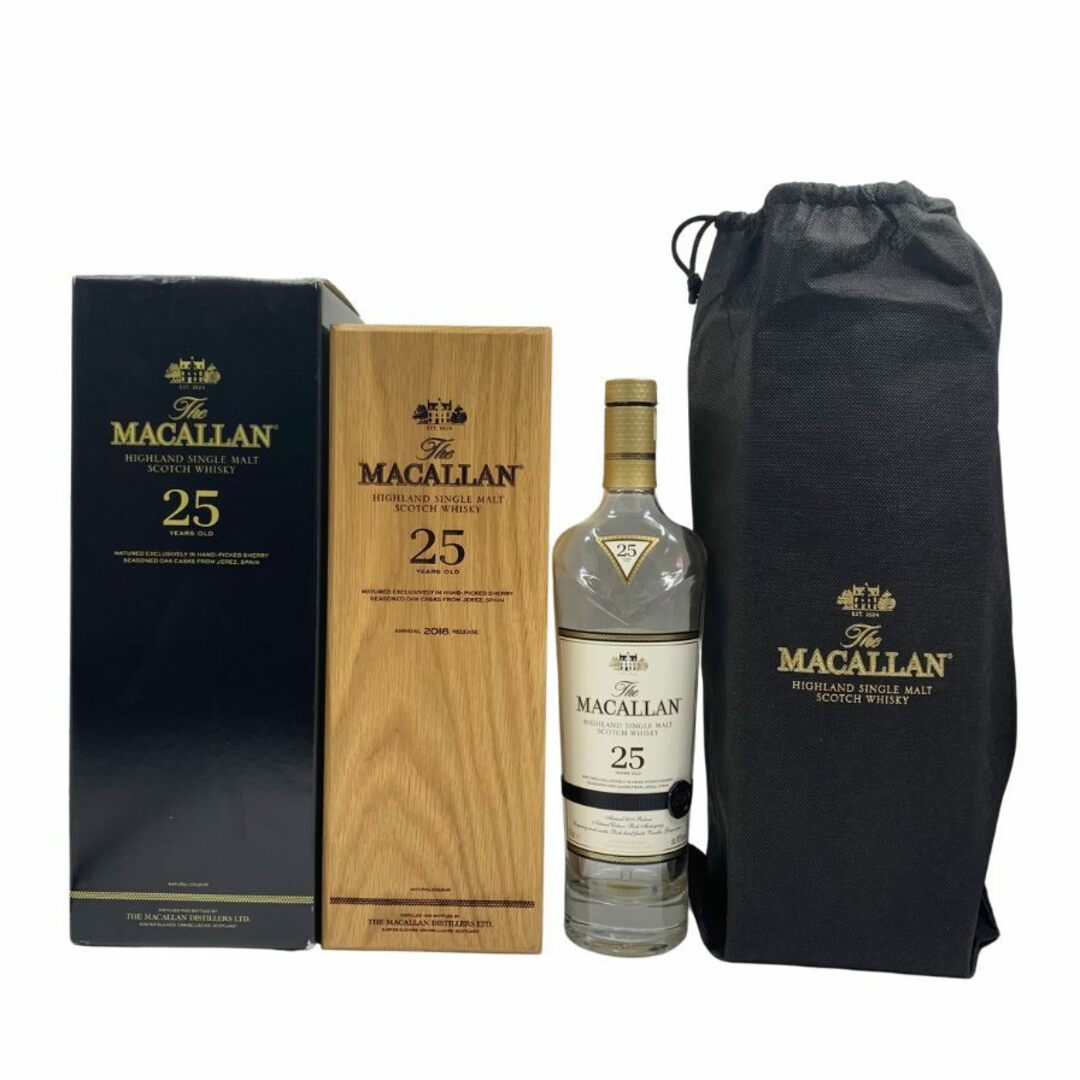 Macallan 25年 シングルモルトウイスキー 空瓶 1本 マッカラン25年