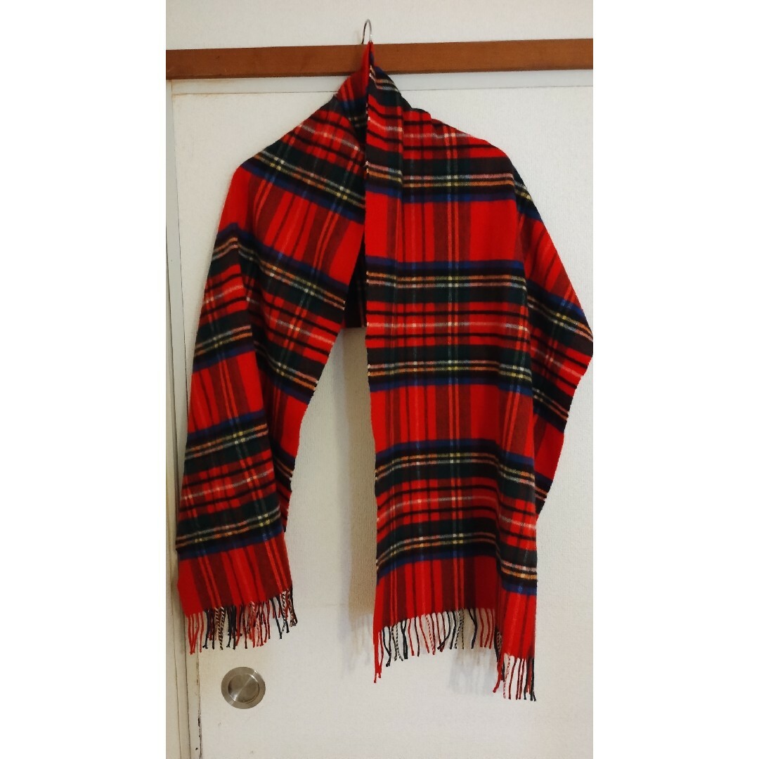 Johnstons of Elgin100%カシミヤストールロイヤルスチュアート