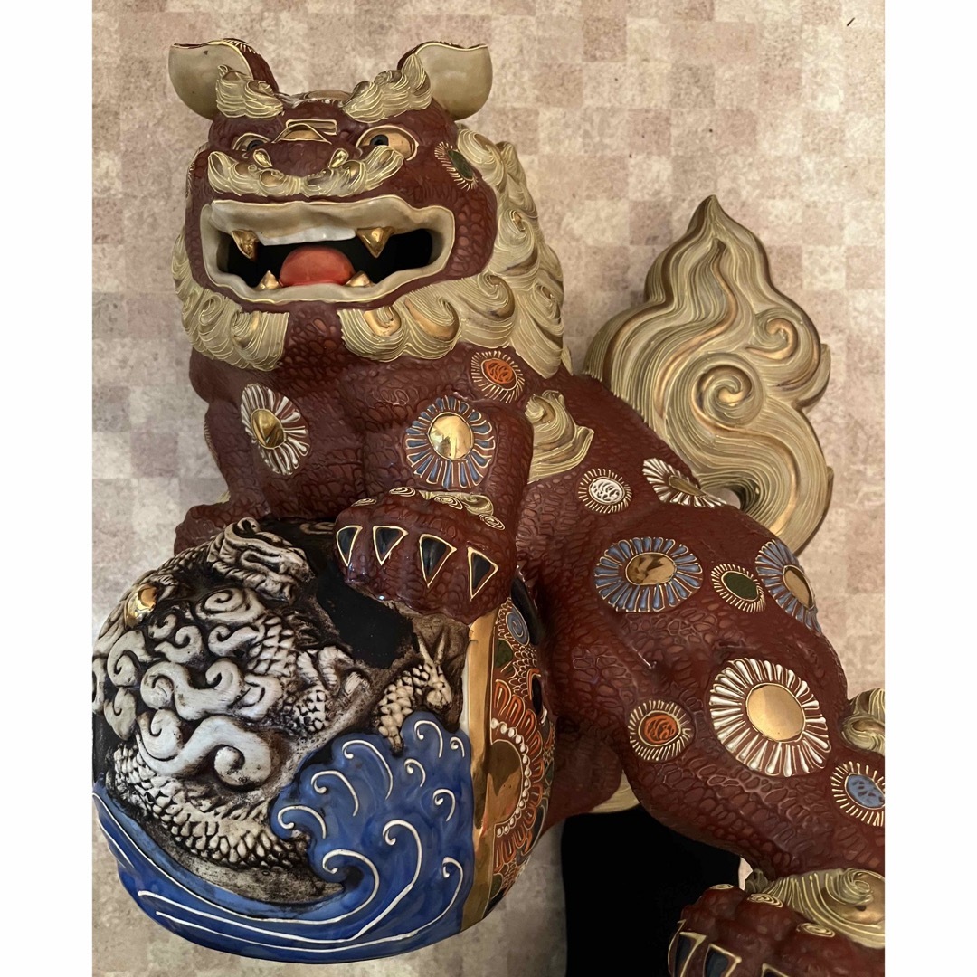 中国玉石獅子置物 [B26045] 中国玉石獅子置物 [B26045] 中国玉石獅子