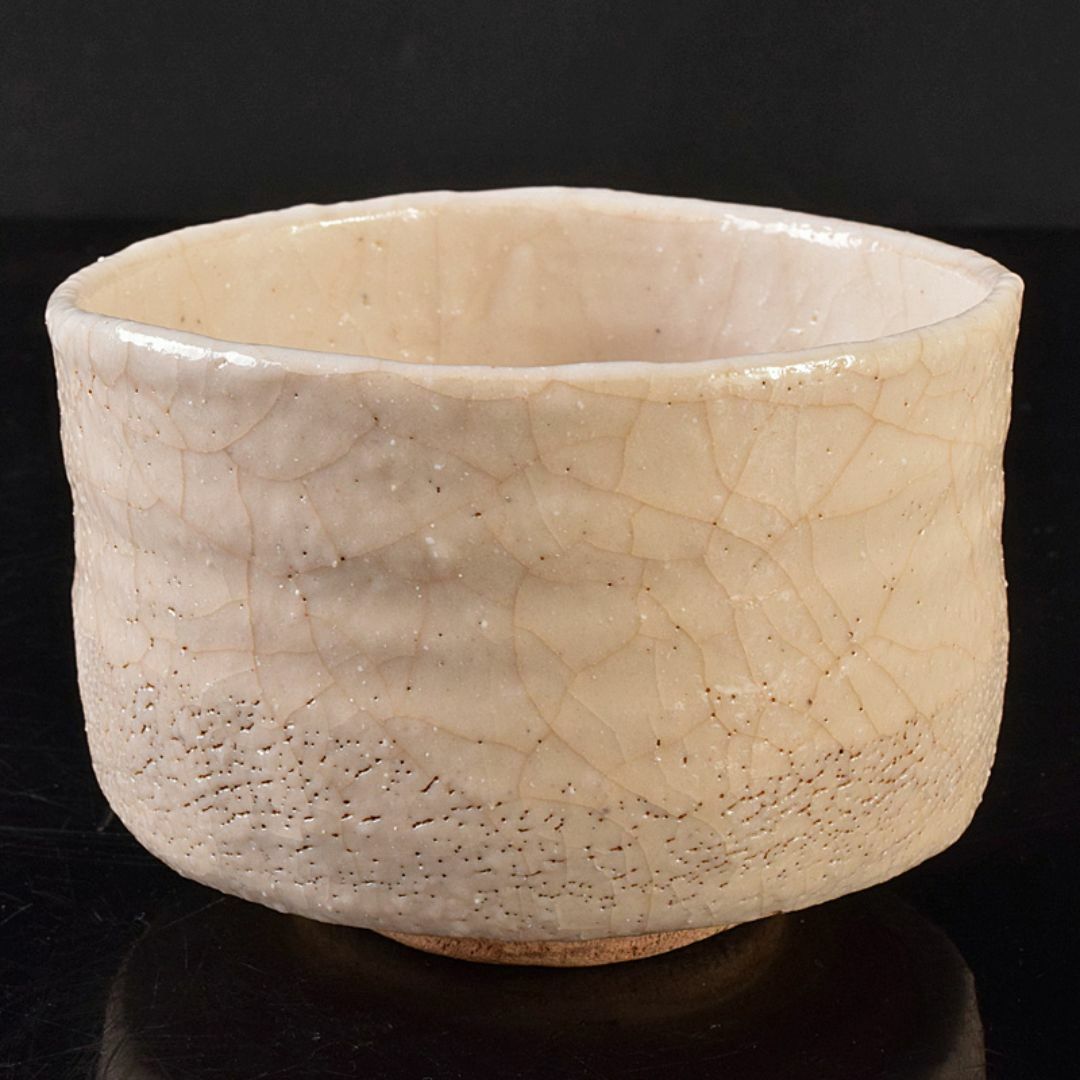 人間国宝 荒川豊蔵作 志野茶碗