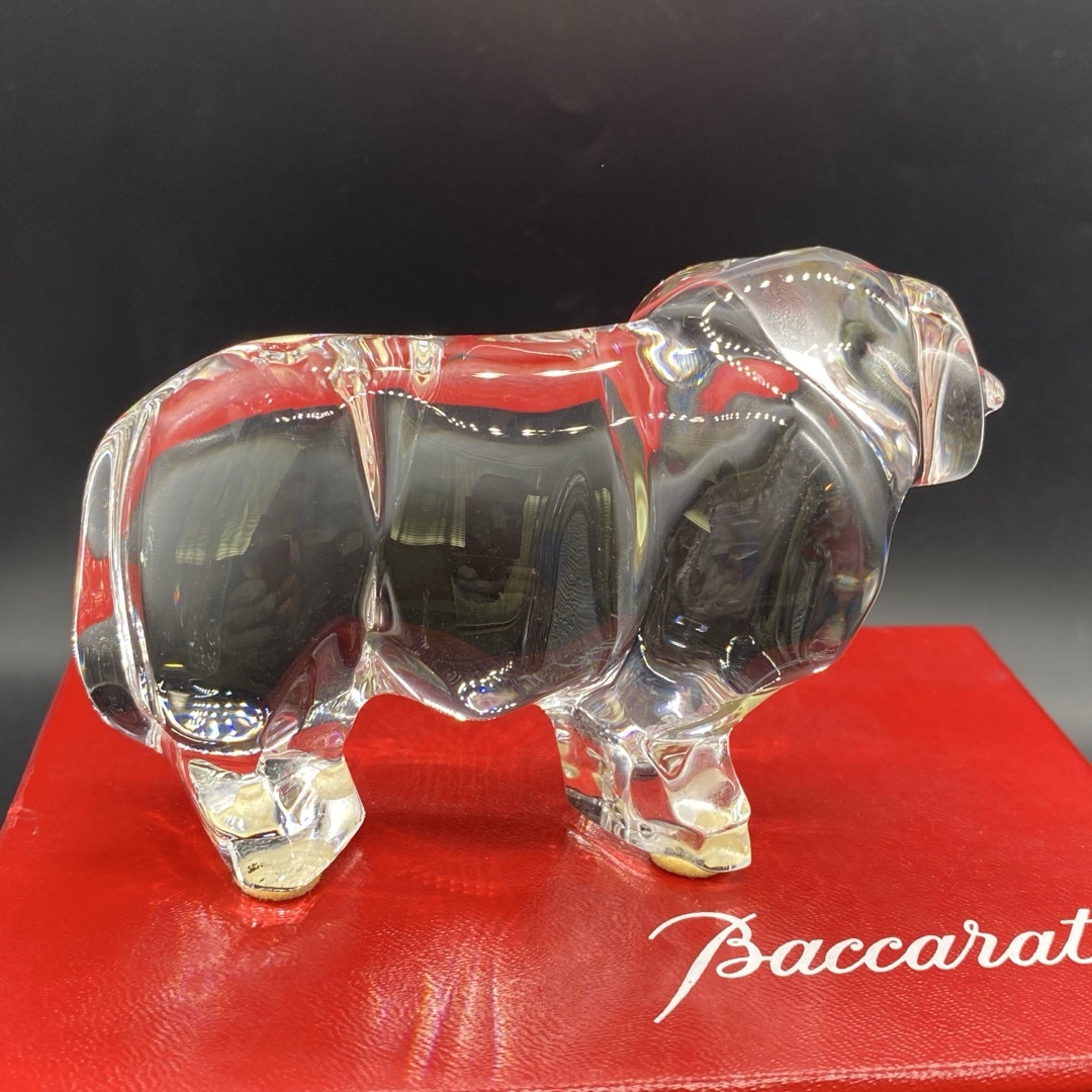 Baccaratバカラ 月と太陽の風景 9面体クリスタル置物箱入り Baccarat