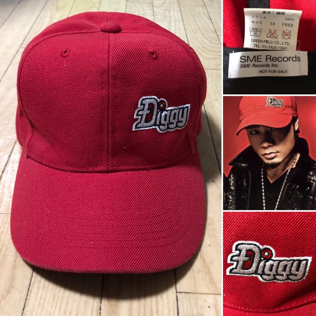 SONY - 入手困難品❗️SOUL'd OUT 公式 diggy 刺繍ロゴ キャップ 赤の
