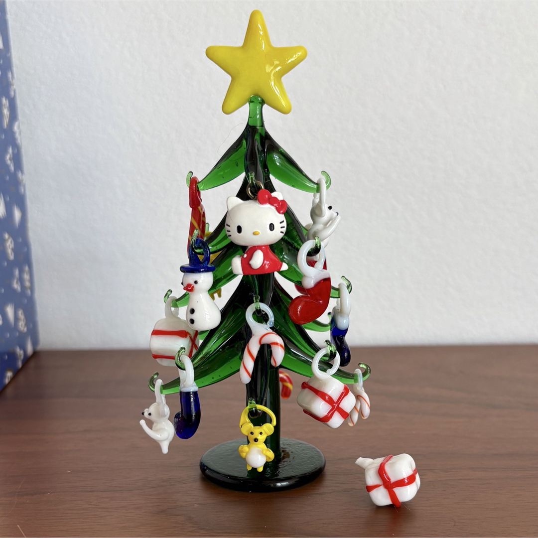 激レア】キティ ガラス製 クリスマスツリー セット