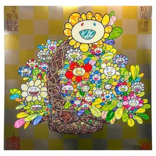 村上隆 ポスター作品 光琳のお花と水 ED300